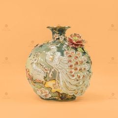 Quả Hút Lộc Công Danh Phú Quý Đắp Nổi Vẽ Vàng