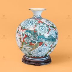 Quả Hút Lộc Liên Ngư Cát Tường Vẽ Vàng