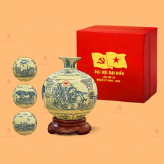 Bình Hút Lộc Tứ Cảnh Hào Hùng Dân Tộc